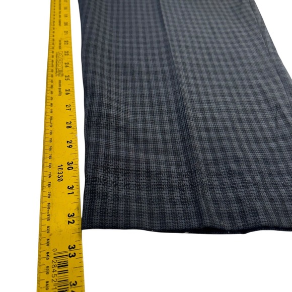 Plus Preferred NWT Blue Plaid Pleated Tapered Dress Trousers Size 26W Work - Picture 6 of 8